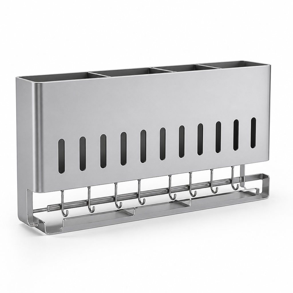 Kitchen Shelf Suction Cups & Hooks Rust-Resistant Metal