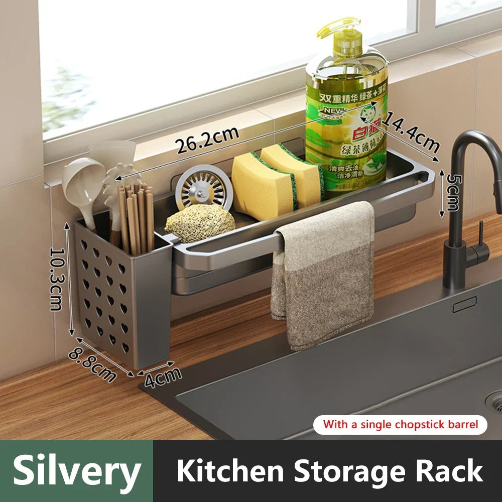 Kitchen Sink Organizer Draining Ventilated ABS Plastic