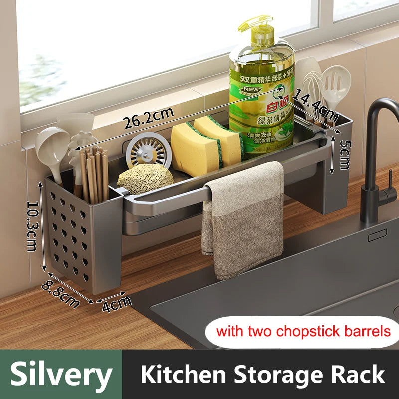 Kitchen Sink Organizer Draining Ventilated ABS Plastic