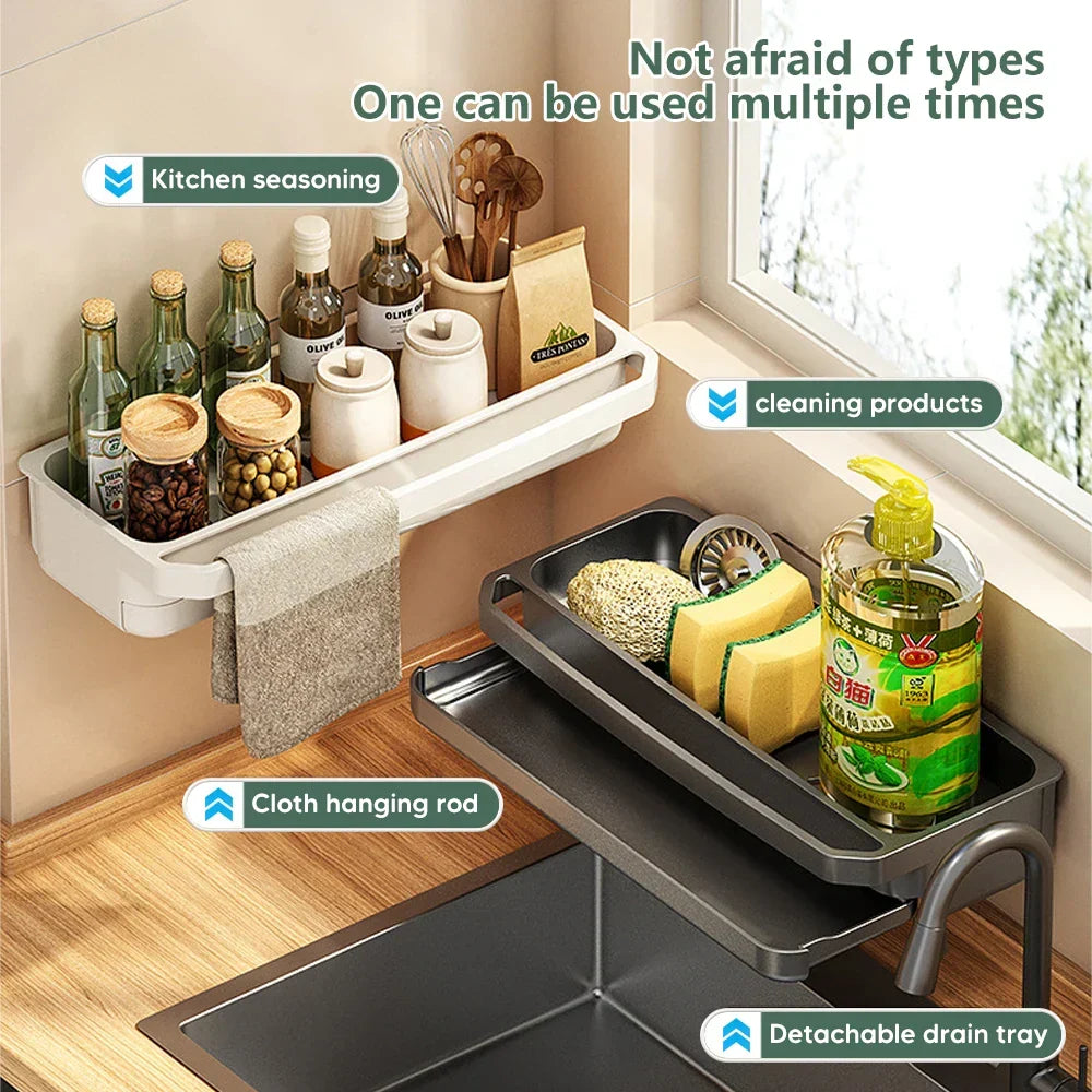 Kitchen Sink Organizer Draining Ventilated ABS Plastic