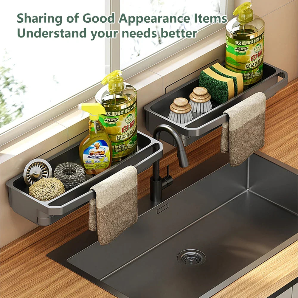 Kitchen Sink Organizer Draining Ventilated ABS Plastic