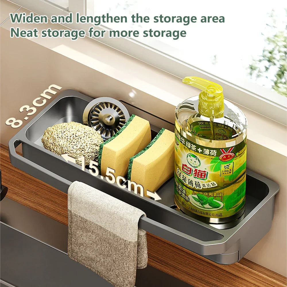 Kitchen Sink Organizer Draining Ventilated ABS Plastic