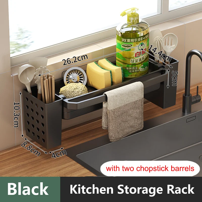 Kitchen Sink Organizer Draining Ventilated ABS Plastic