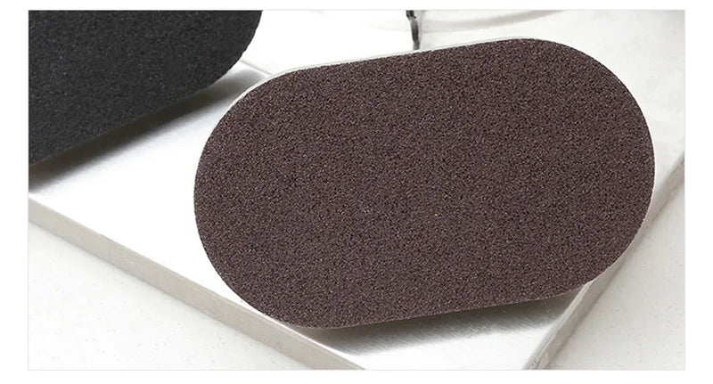 Kitchen Sponge Brush Melamine Fiber 2-In-1 Ergonomic Handle