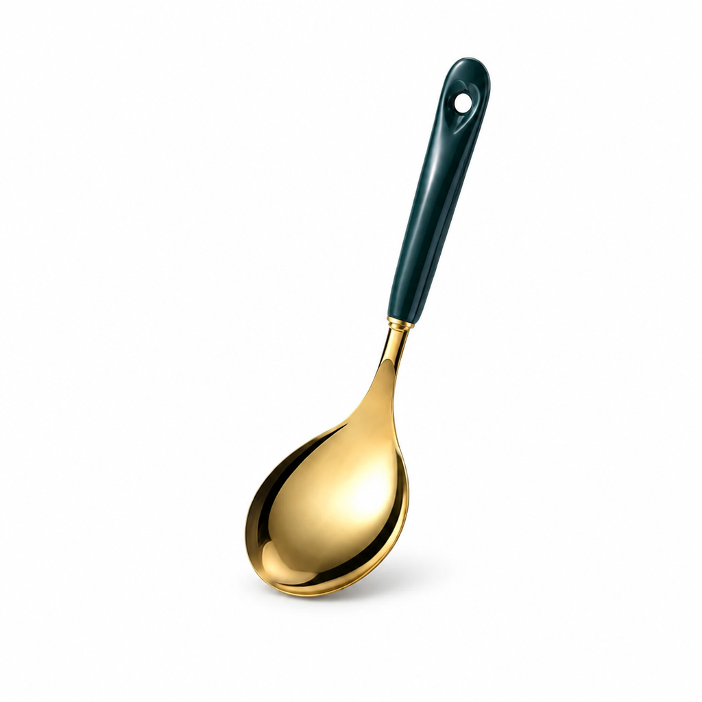 Kitchen Utensil Set Stainless Steel & Ceramic Handles