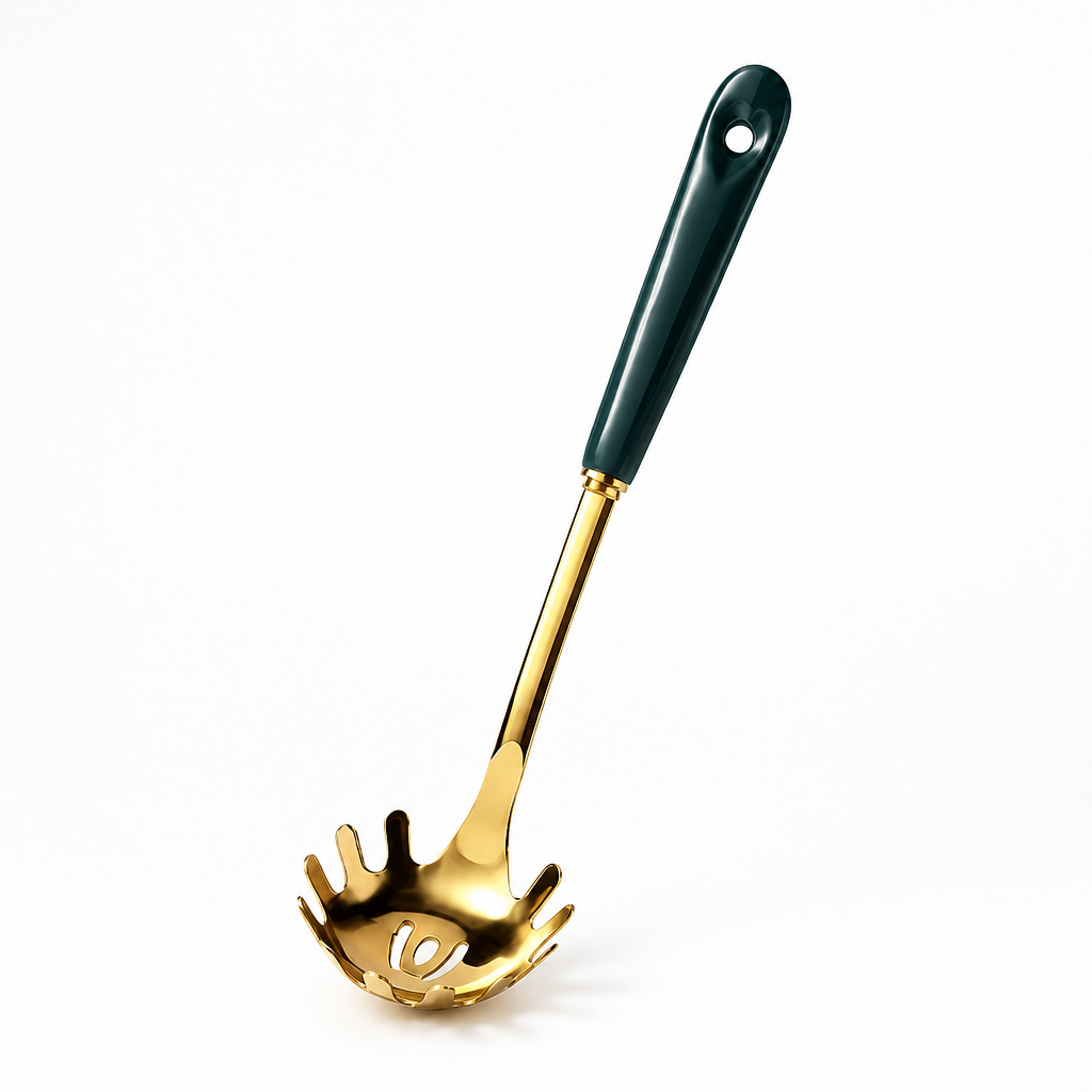 Kitchen Utensil Set Stainless Steel & Ceramic Handles