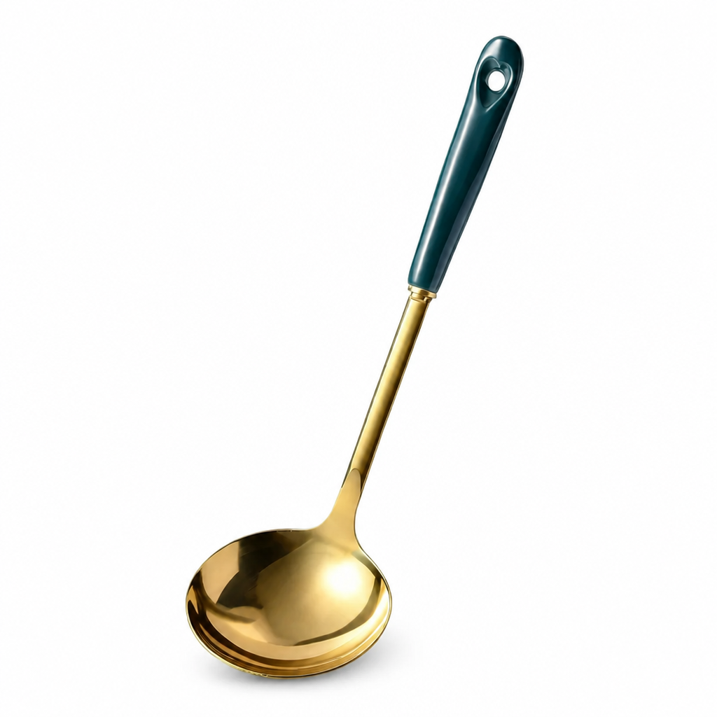 Kitchen Utensil Set Stainless Steel & Ceramic Handles