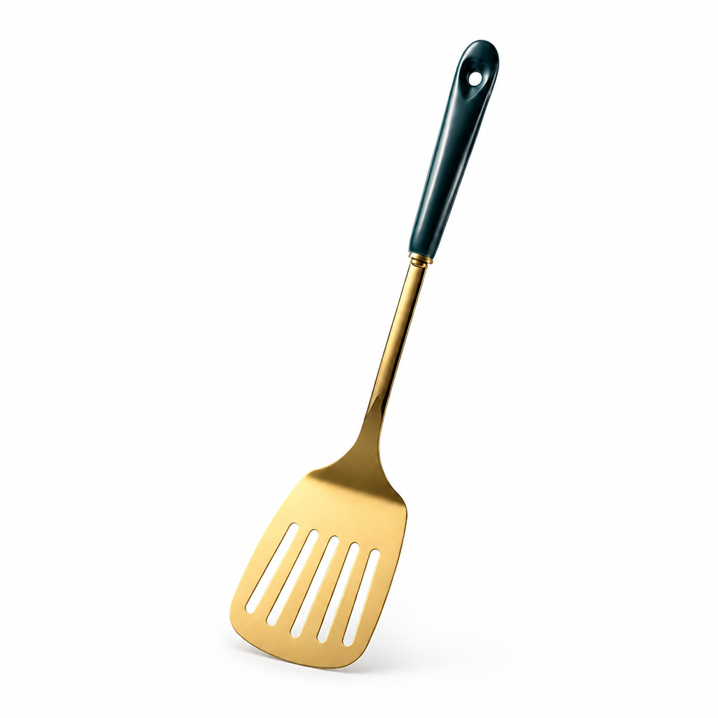 Kitchen Utensil Set Stainless Steel Ceramic Handles Hanging Rack