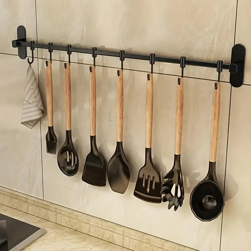 Kitchen Wall Rack Self-Adhesive No-Drill