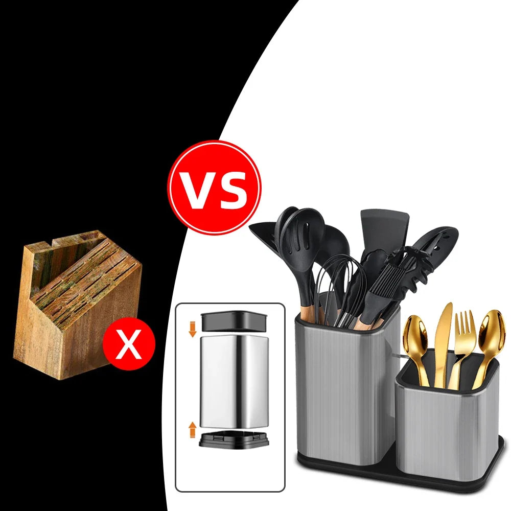 Knife Block Stainless Steel Antibacterial For 8 Inch Knives