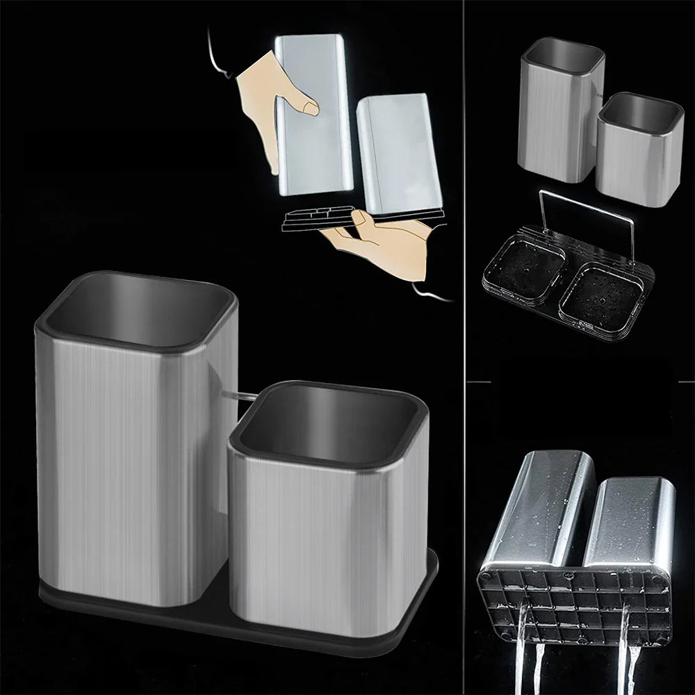 Knife Block Stainless Steel Antibacterial For 8 Inch Knives