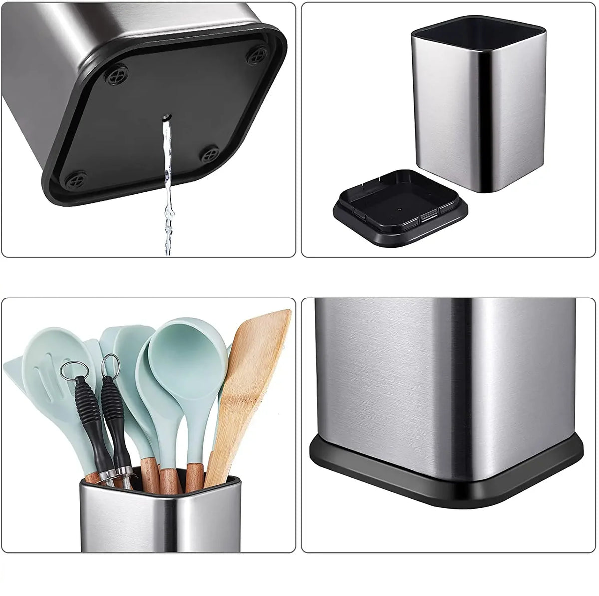Knife Block Stainless Steel Antibacterial For 8 Inch Knives