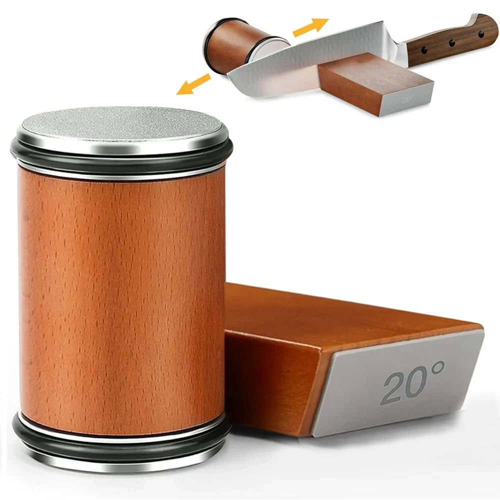 Knife Sharpener Rolling Diamond Stones Magnetic Angle Guide