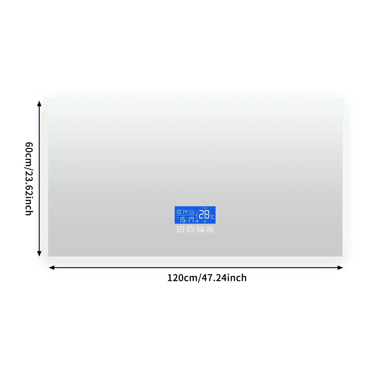 LED Bathroom Mirror Anti-Fog Dimmable 3-Color