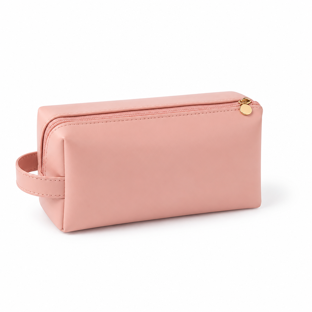 Large Waterproof Travel Makeup Bag (Built-In Steel Cable Opening)
