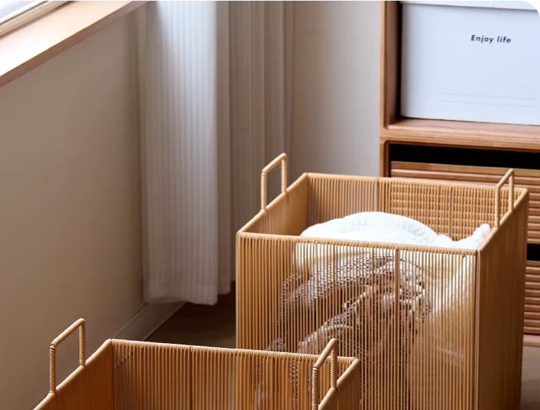 Laundry Basket Breathable Mesh Lightweight & Portable