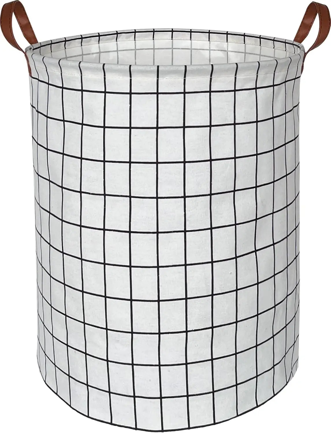 Laundry Basket Foldable Canvas & Linen Waterproof Lining
