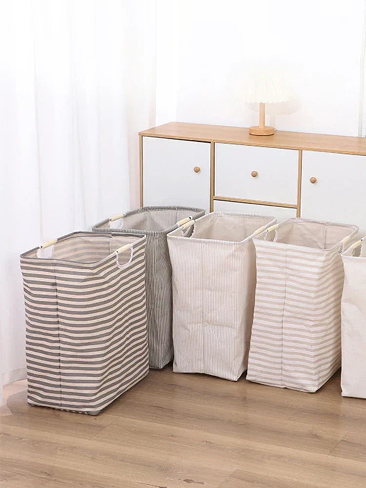 Laundry Hamper Collapsible Waterproof Cotton Portable