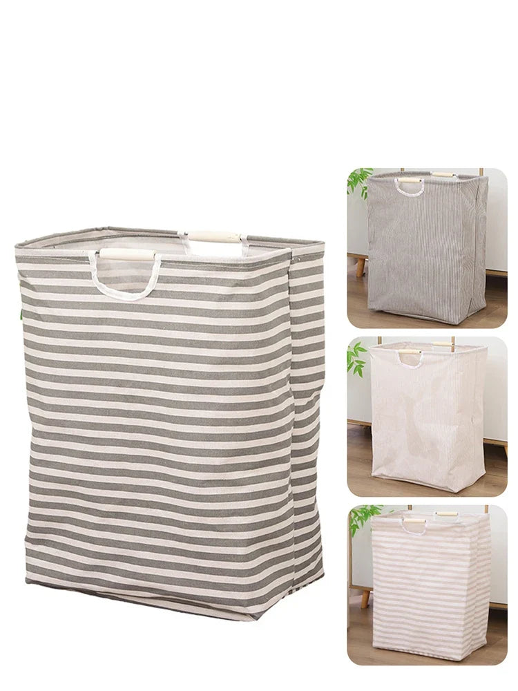 Laundry Hamper Collapsible Waterproof Cotton Portable