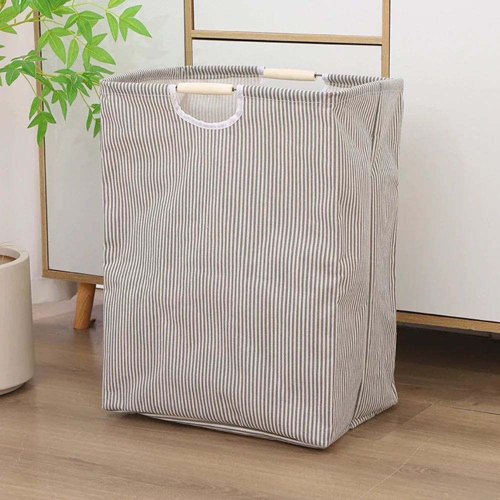 Laundry Hamper Collapsible Waterproof Cotton Portable