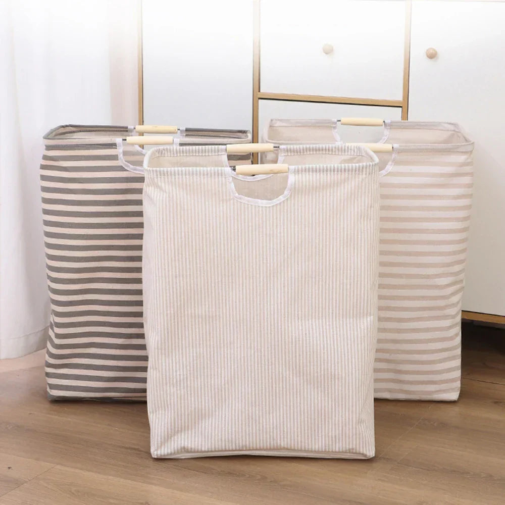 Laundry Hamper Collapsible Waterproof Cotton Portable