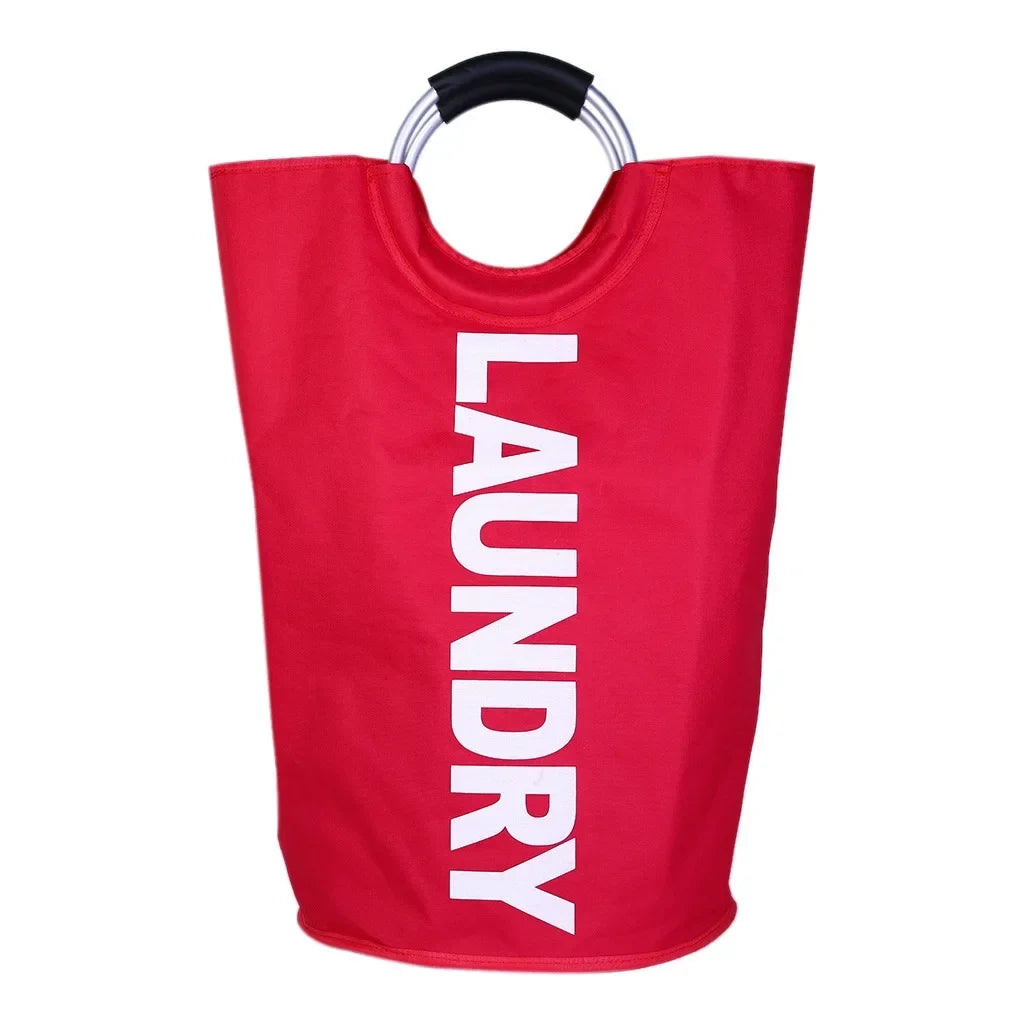 Laundry Hamper Extra-Large Waterproof Polyester Collapsible & Padded Handles