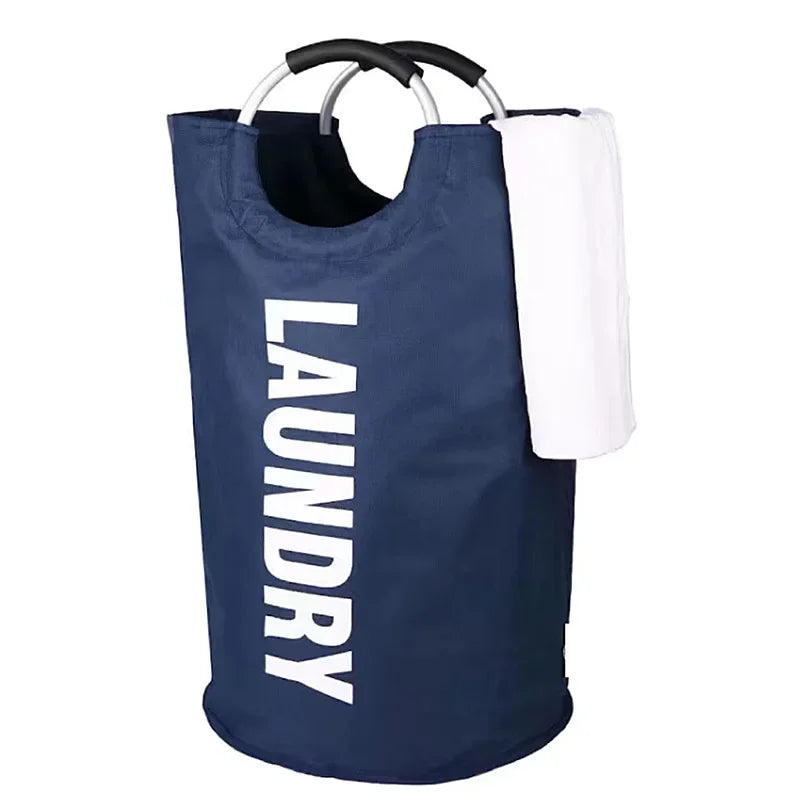 Laundry Hamper Extra-Large Waterproof Polyester Collapsible & Padded Handles