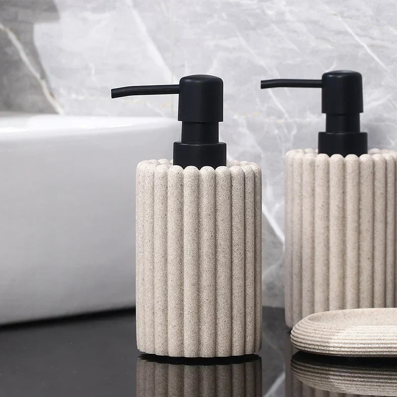 Liquid Soap Dispenser Ceramic Hand Pump Odor-Free