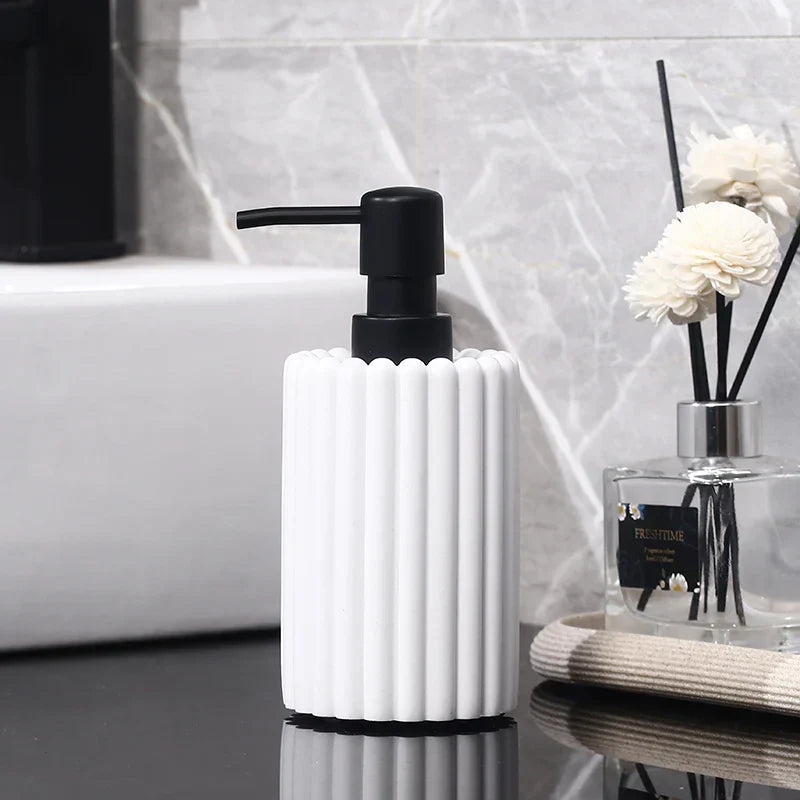 Liquid Soap Dispenser Ceramic Hand Pump Odor-Free