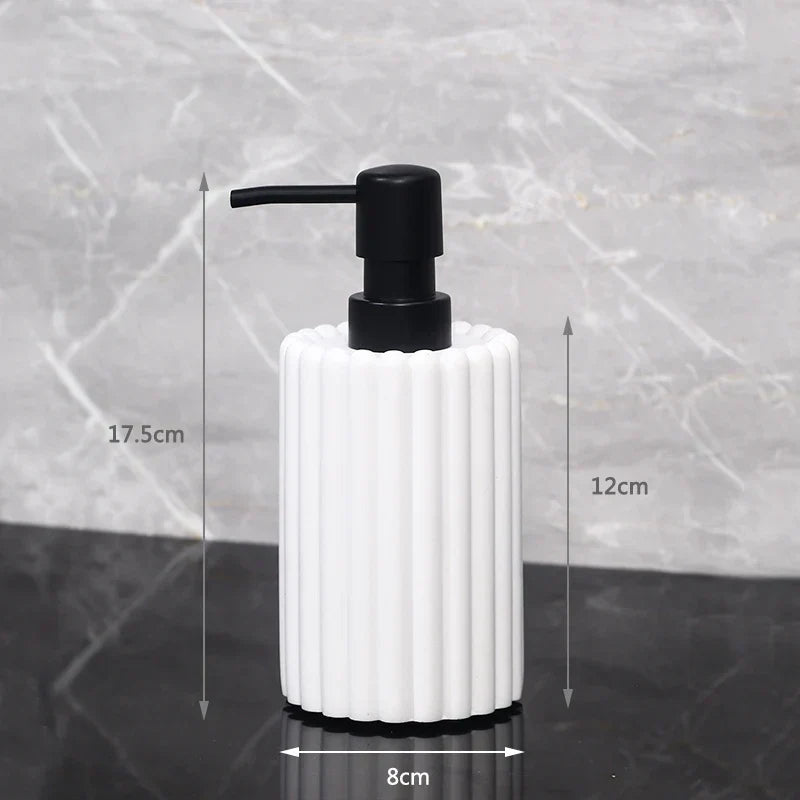 Liquid Soap Dispenser Ceramic Hand Pump Odor-Free