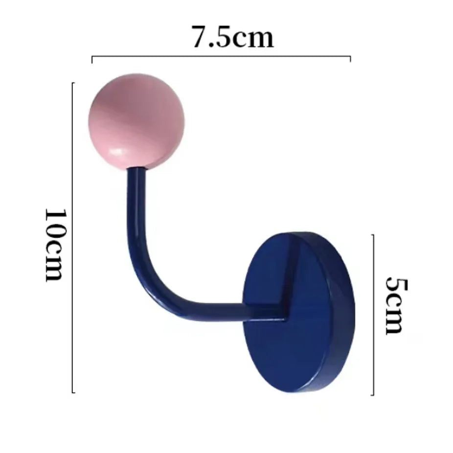 Magnetic Hook Strong Hold PVC-Coated Iron No-Drill