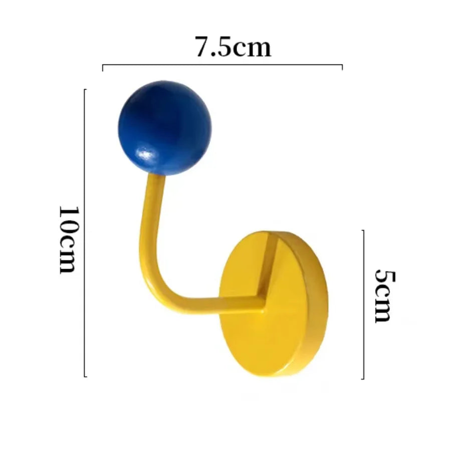 Magnetic Hook Strong Hold PVC-Coated Iron No-Drill