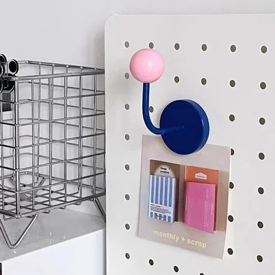Magnetic Hook Strong Hold PVC-Coated Iron No-Drill