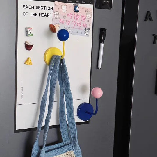 Magnetic Hook Strong Hold PVC-Coated Iron No-Drill
