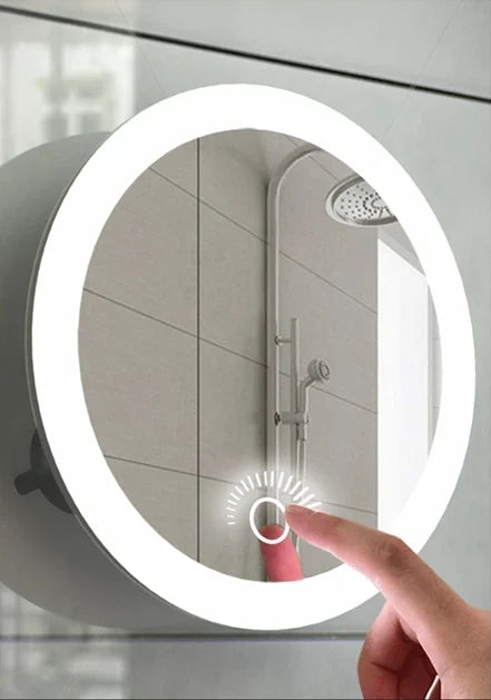 Makeup Mirror 10X Magnification LED Light Suction Mount