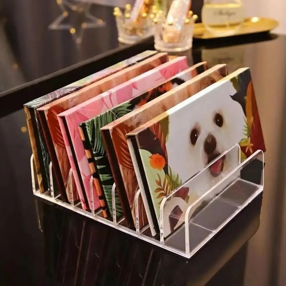 Makeup & Office Organizer 7-Compartment Transparent