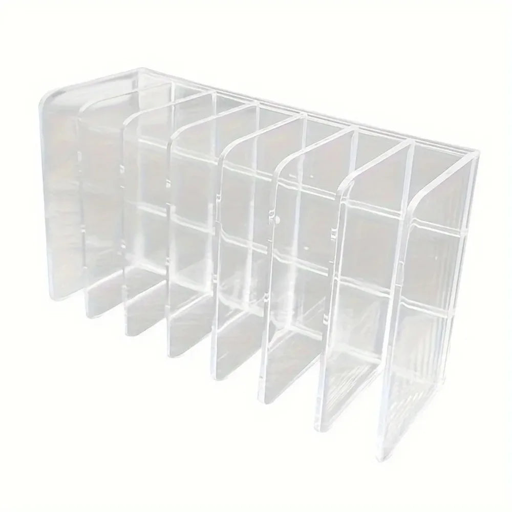 Makeup & Office Organizer 7-Compartment Transparent
