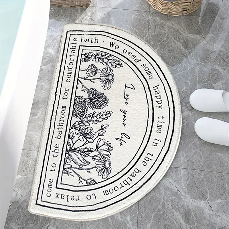 Memory Foam Bath Mat Microfiber Top Non-Slip Backing