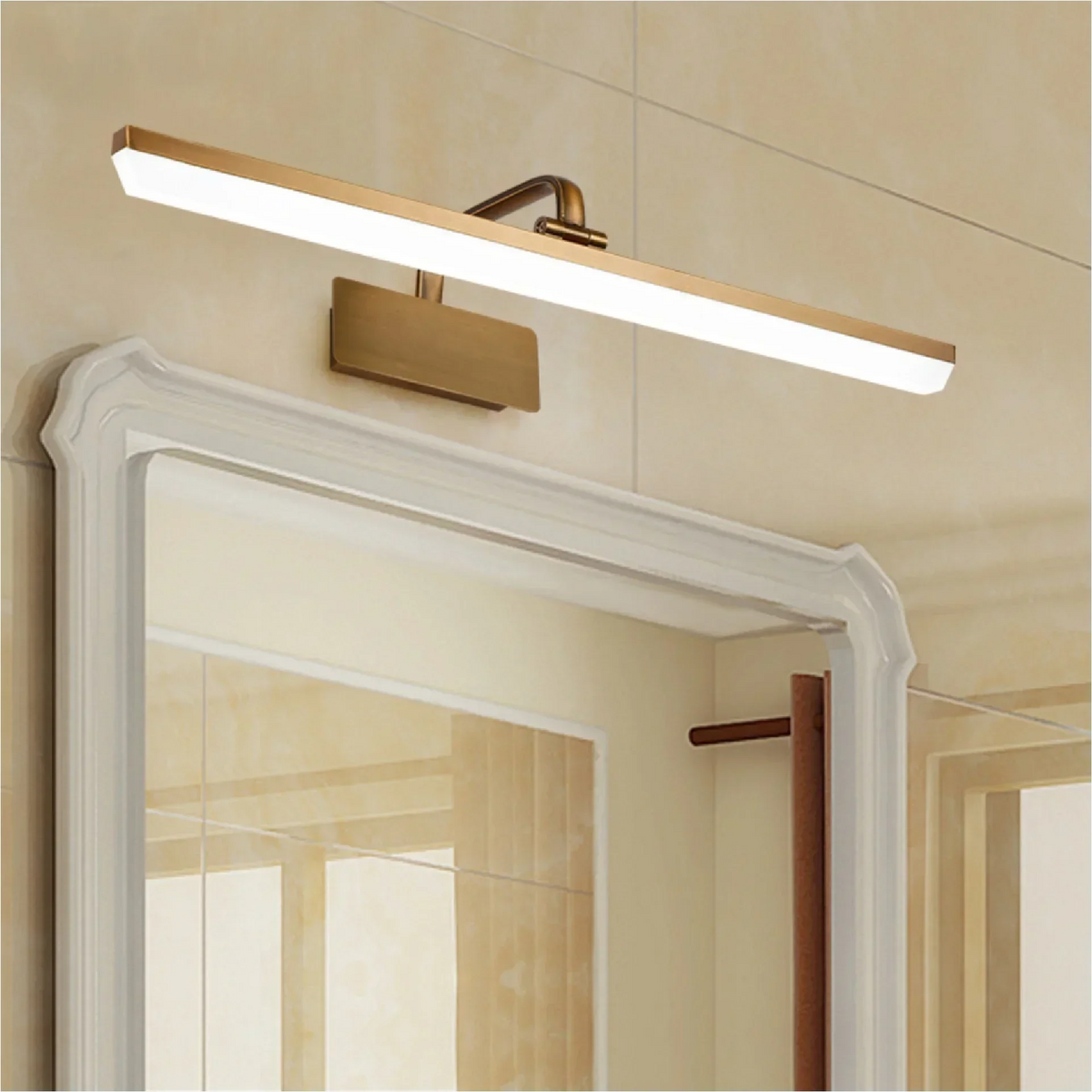 Mirror Wall Light Bronze Finish Waterproof LED