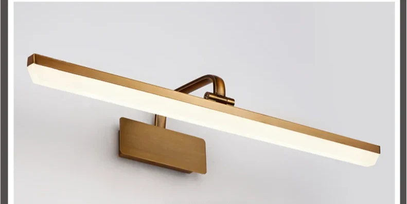Mirror Wall Light Bronze Finish Waterproof LED