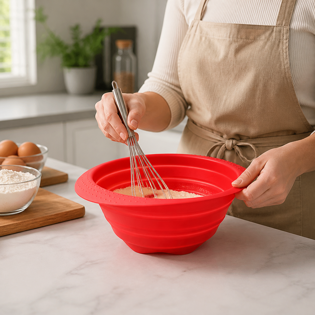 Mixing Bowl Collapsible Silicone Heat-Resistant & Non-Slip