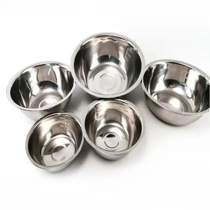 Mixing Bowl Set Stainless Steel Stackable Dishwasher Safe