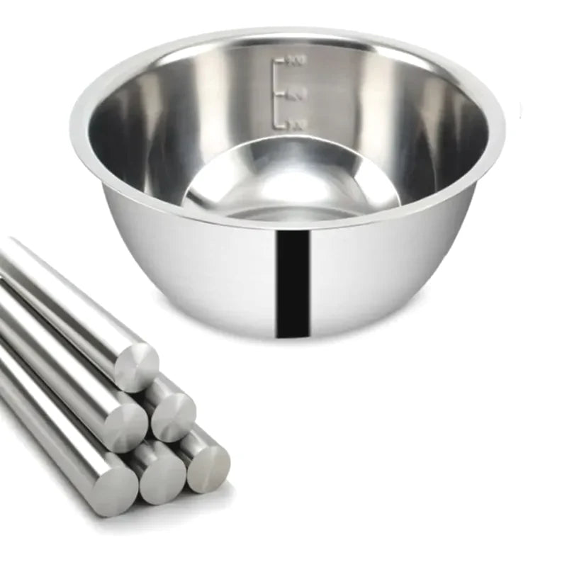 Mixing Bowl Set Stainless Steel Stackable Dishwasher Safe