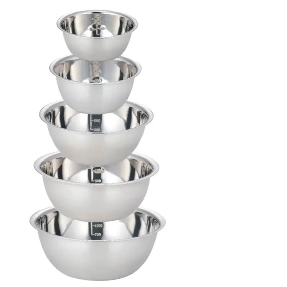 Mixing Bowl Set Stainless Steel Stackable Dishwasher Safe
