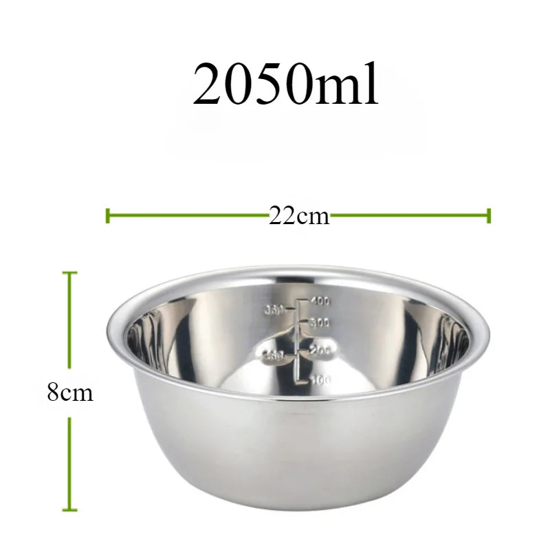 Mixing Bowl Set Stainless Steel Stackable Dishwasher Safe