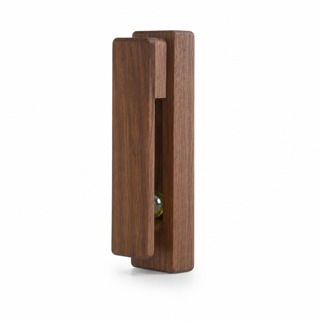 Nordic Wooden Clip With Glass Ball Towel Hook