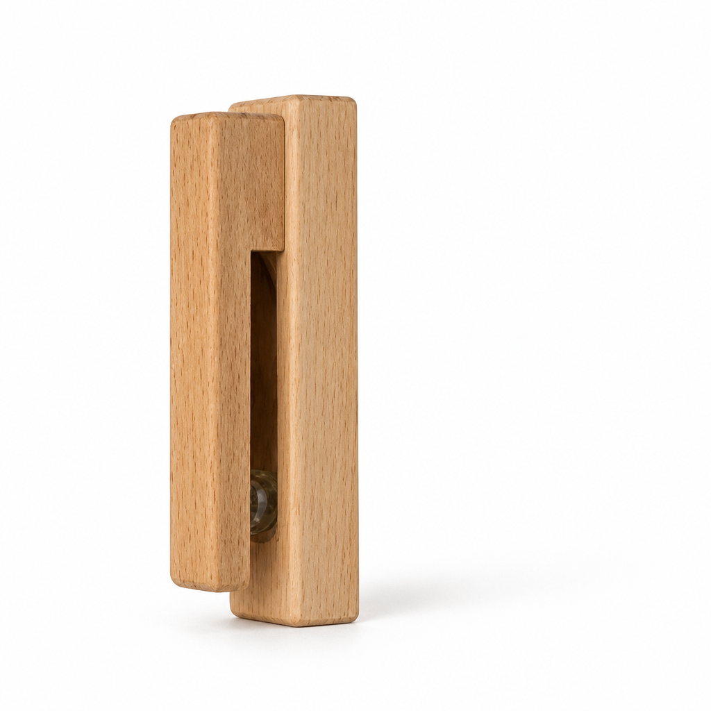 Nordic Wooden Clip With Glass Ball Towel Hook