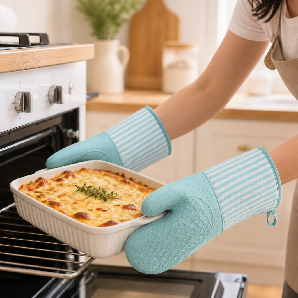 Oven Mitt Heat-Resistant 500°F Non-Slip Grip