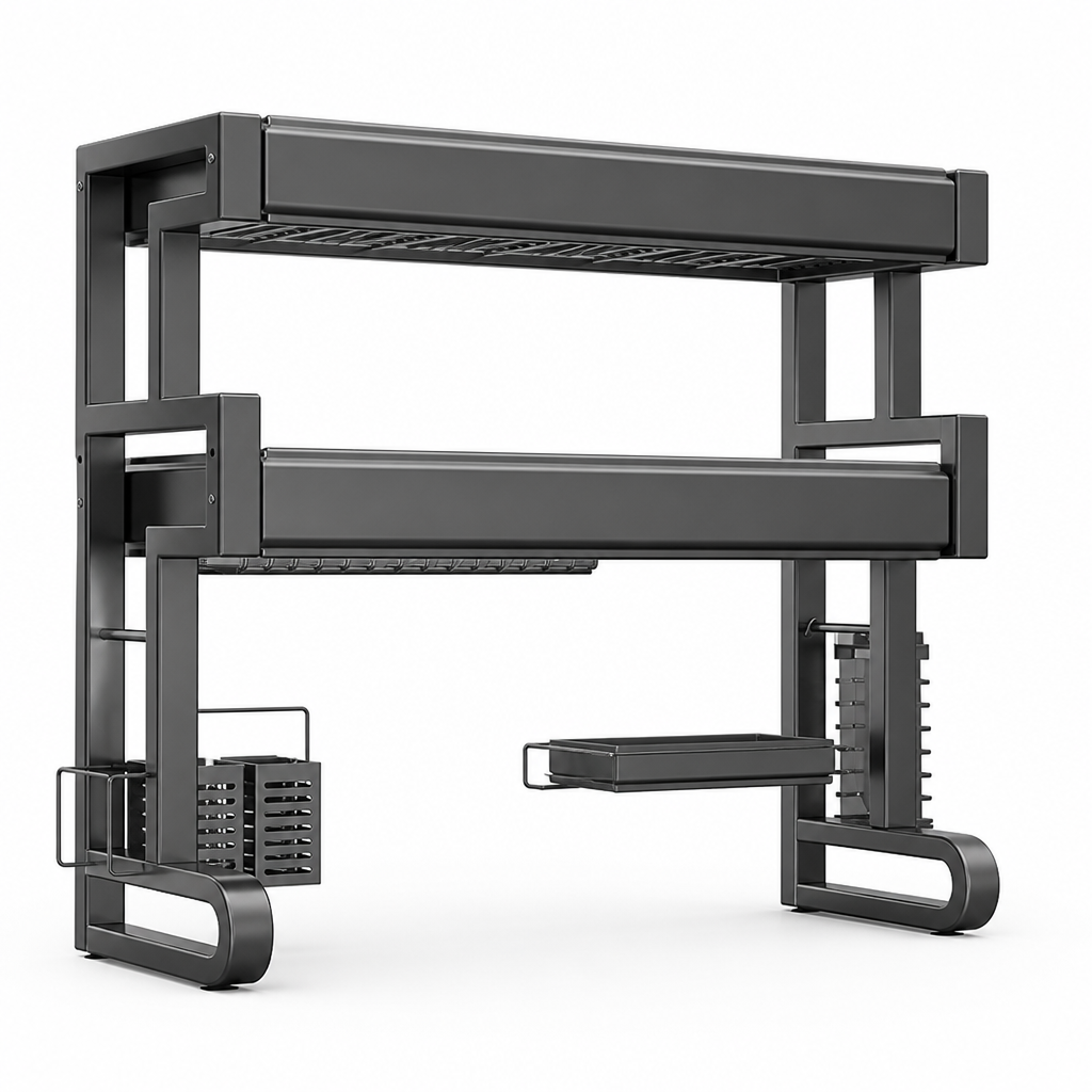 Over-Sink Open-Frame Dish Drying Rack (2-Tier)