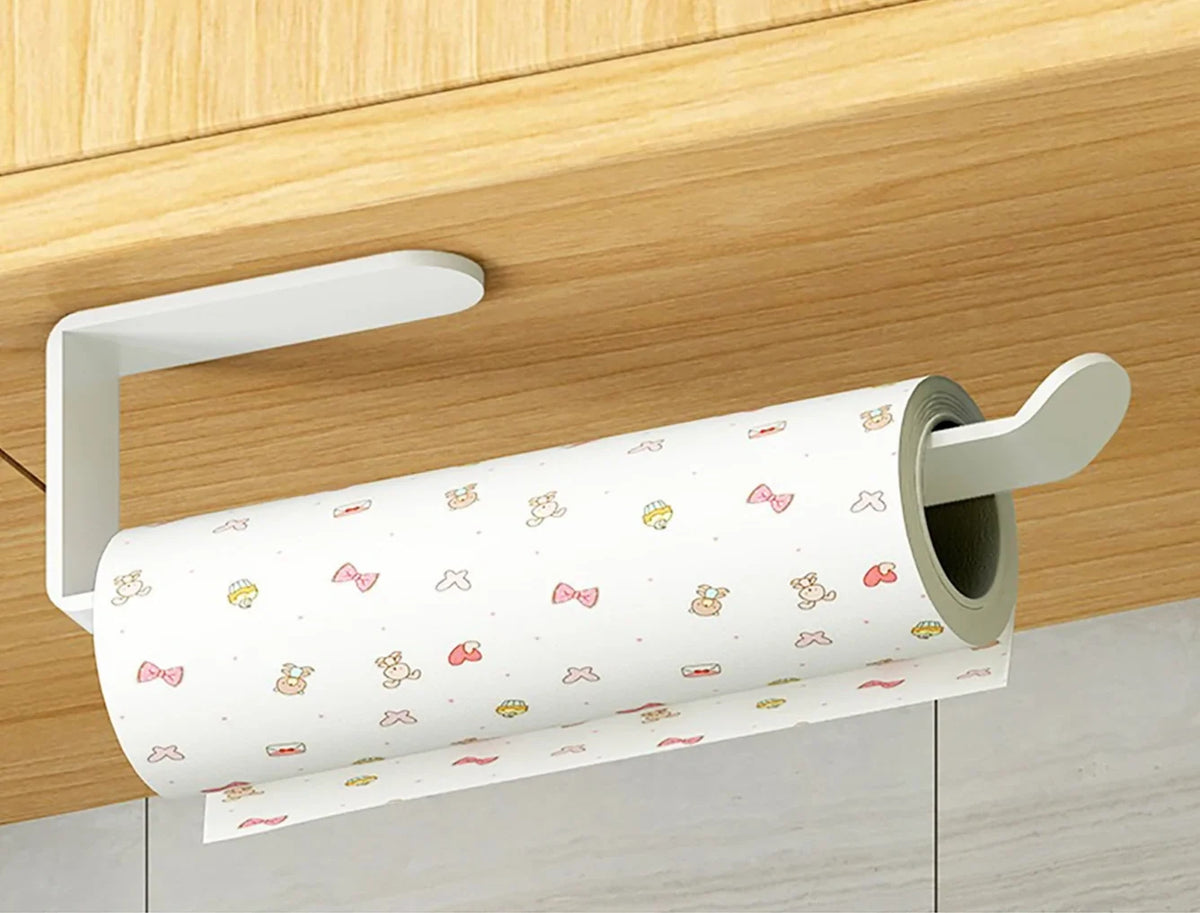 Paper Roll & Towel Holder Self-Adhesive No-Drill Space-Saving